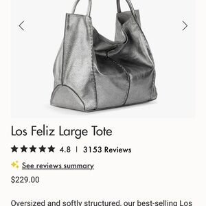 The Sak Metallic Silver Tote